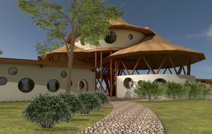 Organisch en energetisch ontwerp voor een school, hotel, wellness, …..