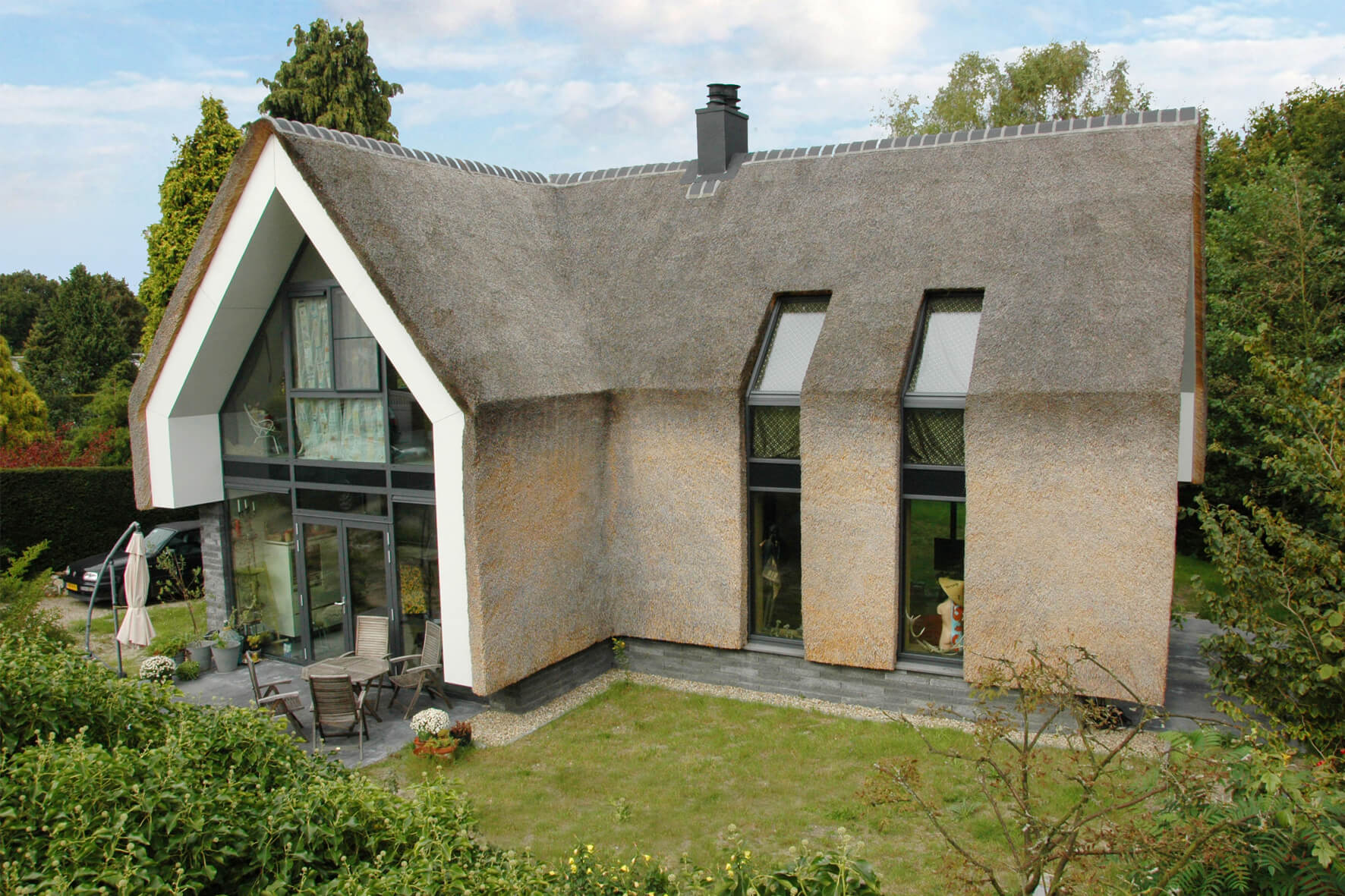 rietendak woning ecologisch architectuur